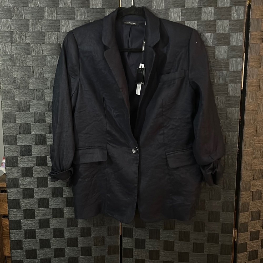 NWT Elie Tahari Navy Blazer